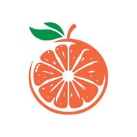 Vibrant Citrus Delight - Fresh Orange Slice Illustration vector
