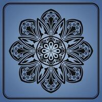 mandala ornament, round decorative design vector