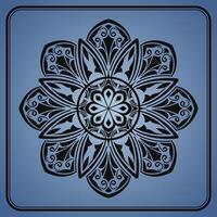 mandala ornament, round decorative design vector