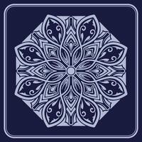 mandala ornament, round decorative design vector