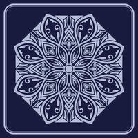 mandala ornament, round decorative design vector