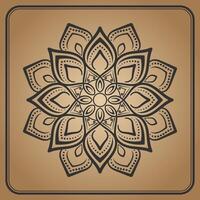 mandala ornament, round decorative design vector