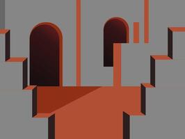 Abstract architecture background vector