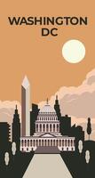 Washington DC background vector