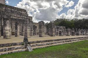 Side view of the Temple of the Warriors photo