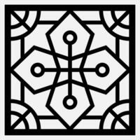 Geometric and simple pattern for background, decoration, panel, for cnc cutting vector