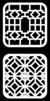 Geometric and simple pattern for background, decoration, panel, for cnc cutting vector