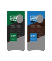 Rollup Banner Design. Rollup Banner. Banner Template. Customizable. Advertizing. vector