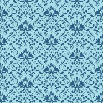 Flat Elegant decorative floral pattern design. Colorful floral pattern suitable for background, texture, fabric, wrapping, textile, clothing, print or others. vector