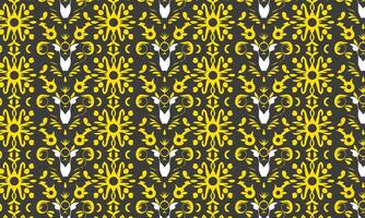 Flat elegant seamless decorative floral pattern design. Colorful floral pattern suitable for background, texture, fabric, wrapping, textile, clothing, print or others. vector