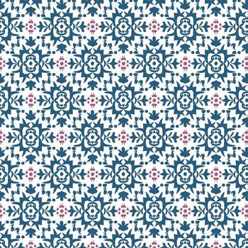 Flat Elegant decorative floral pattern design. Colorful floral pattern suitable for background, texture, fabric, wrapping, textile, clothing, print or others. vector