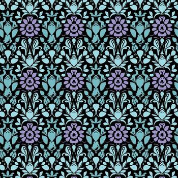 Flat Elegant decorative floral pattern design. Colorful floral pattern suitable for background, texture, fabric, wrapping, textile, clothing, print or others. vector