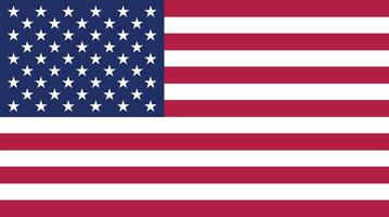 United States of America USA flag illustration vector