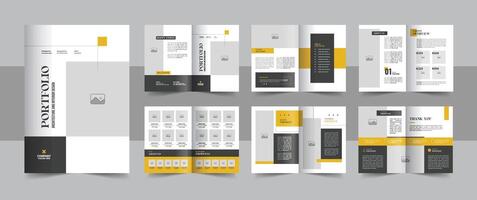 Modern architecture portfolio or interior portfolio or portfolio design template, Use for architecture portfolio, interior portfolio, business portfolio vector