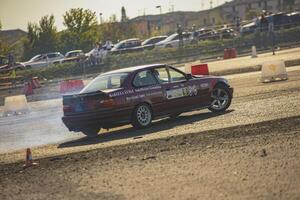 Villamarzana 10 September 2023 Intense car race capturing the thrill of drifting on a challenging circuit photo