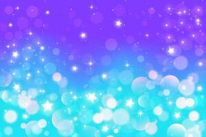 Blue night sky. Starry space background with constellation. Bright aurora on winter cosmic landscape. Fantasy polar borealis. gradient with sparkles. vector