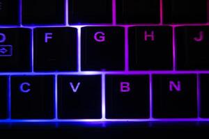 Backlit keyboard detail 3 photo