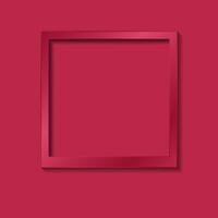 Vibrant magenta instant photo frame background vector