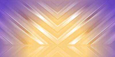 Bright violet orange glossy arrows abstract tech background vector