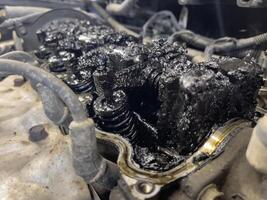 Neglected Car Engine Damage photo