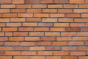 Orange brickwork as background, texture photo