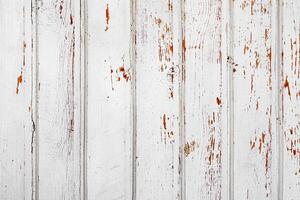 White painted wooden planks as texture, background, pattern photo