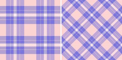 Seamless fabric texture of pattern background check with a tartan textile plaid. vector