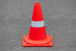 Orange traffic cone photo