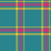 Texture tartan fabric of plaid check background with a seamless pattern textile . vector