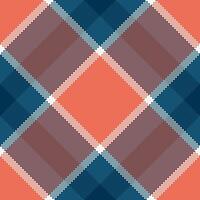 Textile pattern tartan of check fabric with a seamless texture background plaid. vector