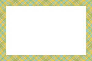 Vintage frame . Scottish border pattern retro style. Tartan plaid ornament. vector