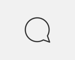 Chat icon design element. Talk bubble speech sign. Dialogue balloon. vector