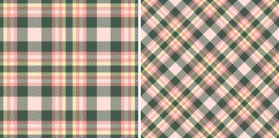 Background plaid textile of texture tartan with a seamless pattern fabric check. vector