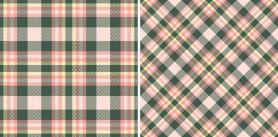 Background plaid textile of texture tartan with a seamless pattern fabric check. vector