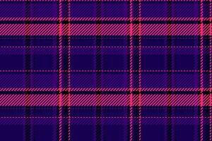 Background textile fabric of plaid seamless texture with a tartan check pattern. vector