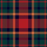 Plaid check pattern. Seamless fabric texture. Tartan textile print. vector