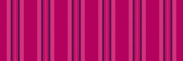 Invitation fabric vertical pattern, geometrical texture lines background. Basic seamless textile stripe in pink and dark colors. vector