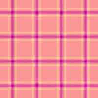 Marriage check seamless texture, age pattern plaid fabric. Baby background tartan textile in pink and red colors. vector