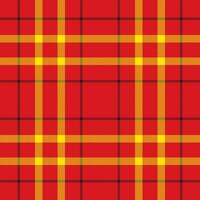 Plaid seamless pattern in red. Check fabric texture. textile print. vector