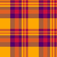 Check seamless of texture textile pattern with a plaid fabric background tartan. vector