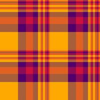 Check seamless of texture textile pattern with a plaid fabric background tartan. vector
