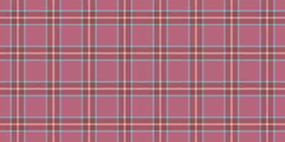 Festive fabric texture textile, woven seamless pattern plaid. British background tartan check in red and pastel colors. vector