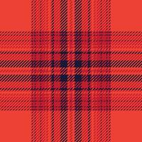 Plaid check pattern. Seamless fabric texture. Tartan textile print. vector