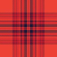 Plaid check pattern. Seamless fabric texture. Tartan textile print. vector