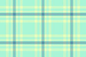 Complexity fabric tartan textile, happy seamless check plaid. Ceremony texture background pattern in light and mint colors. vector