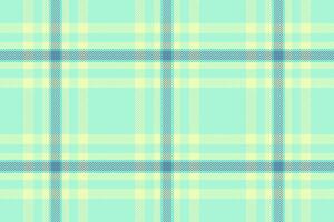 Complexity fabric tartan textile, happy seamless check plaid. Ceremony texture background pattern in light and mint colors. vector