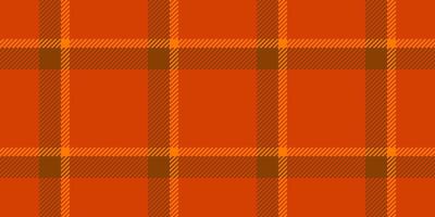 Everyday plaid pattern seamless, ragged tartan texture check. National background textile fabric in orange and bright colors. vector