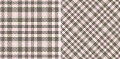 Plaid seamless tartan of background pattern fabric with a check textile texture. vector