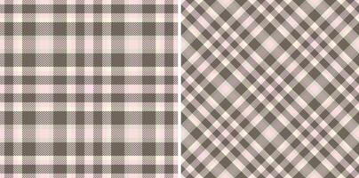 Plaid seamless tartan of background pattern fabric with a check textile texture. vector