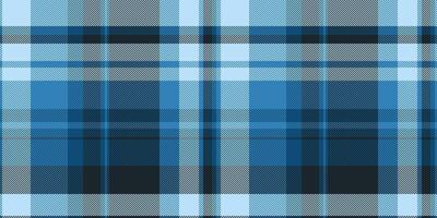 Cozy check texture textile, curve plaid pattern background. Teal fabric tartan seamless in cyan and light colors. vector